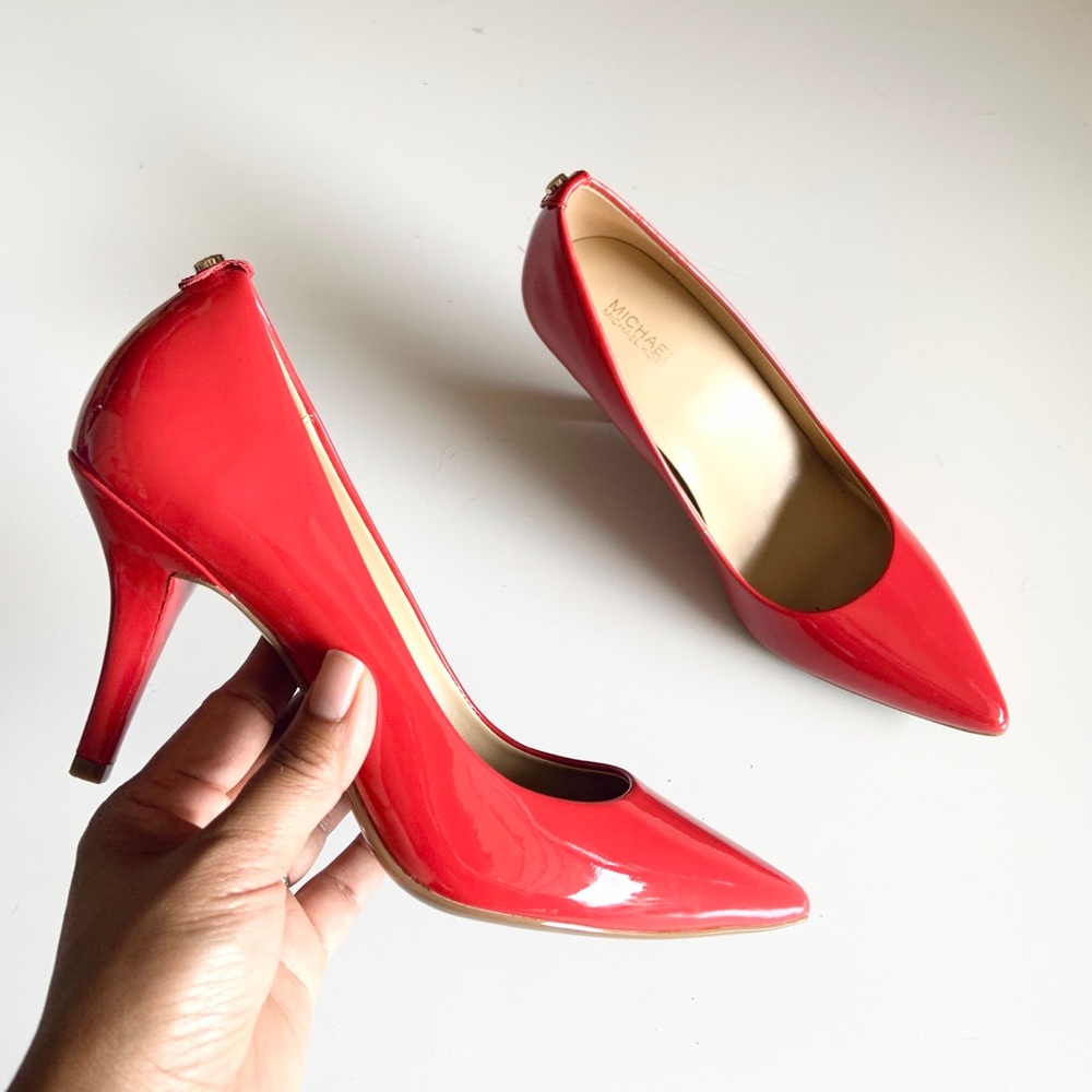 Michael Kors Flex Patent Kitten-Heel Pump